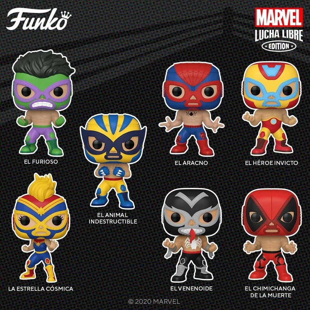 Hobbiestock Collectibles Funko Pop! Marvel: Lucha Libre Edition Set 3 Hobbiestock Collectibles Funko Pop! Marvel: Lucha Libre Edition Set