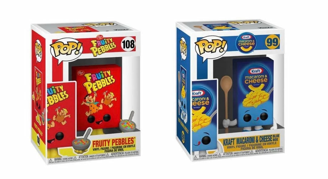Hobbiestock Collectibles Funko Pop! Foodie: Kraft Mac & Cheese Box & Fruity Pebbles Cereal Set 3 Hobbiestock Collectibles Funko Pop! Foodie: Kraft Mac & Cheese Box & Fruity Pebbles Cereal Set