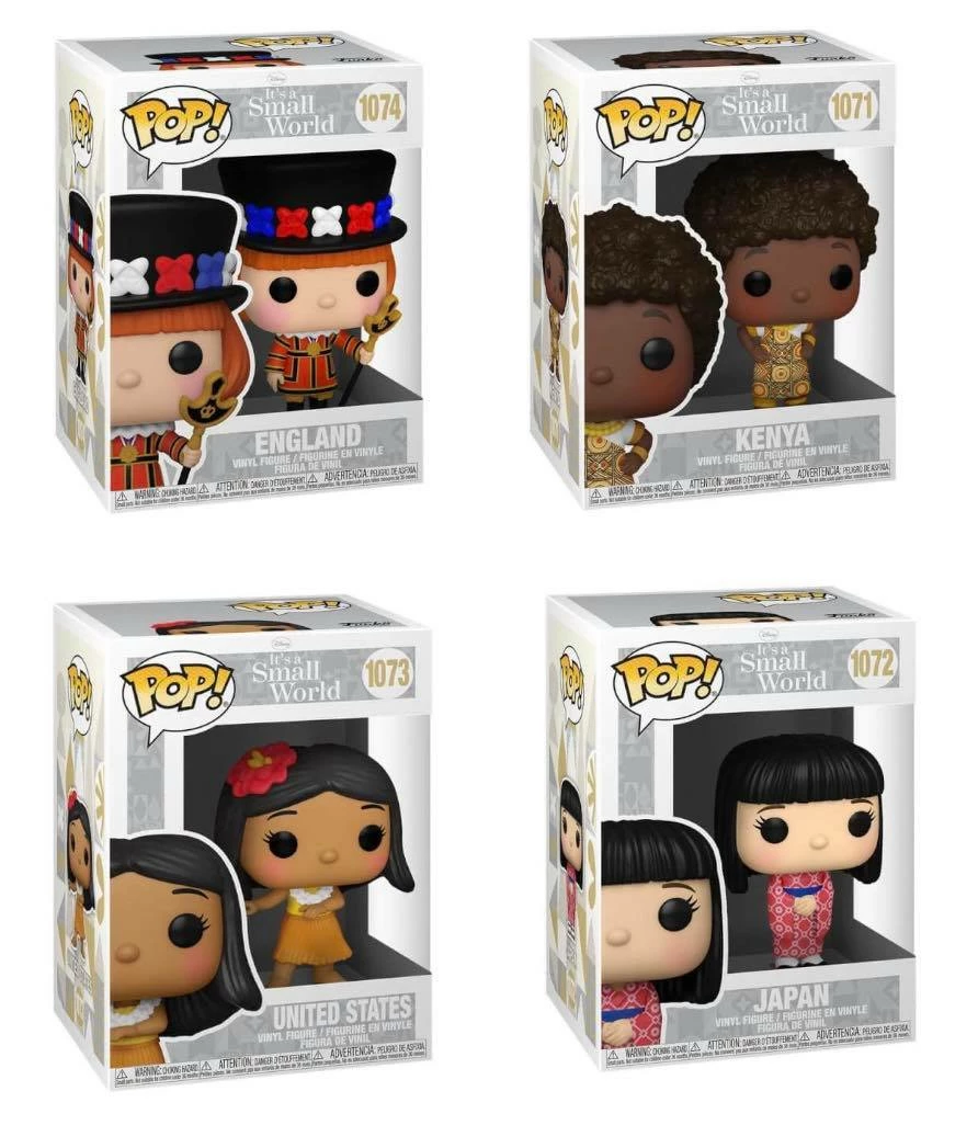 Hobbiestock Collectibles Funko Pop! Disney: Small World Set Of 4 3 Hobbiestock Collectibles Funko Pop! Disney: Small World Set Of 4
