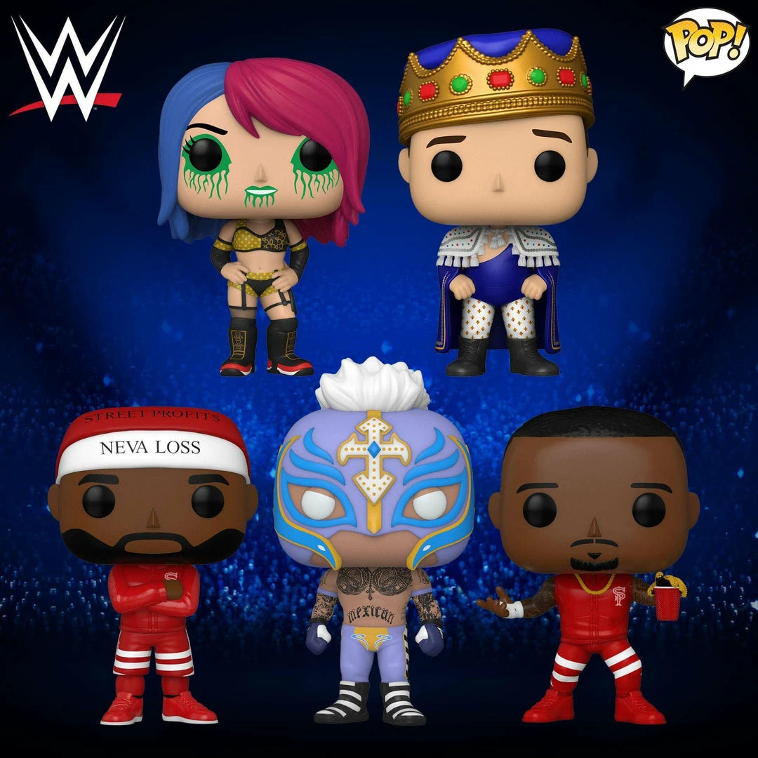 Hobbiestock Collectibles Funko Pop! WWE Set Of 5 3 Hobbiestock Collectibles Funko Pop! WWE Set Of 5