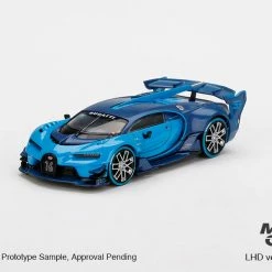 Hobbiestock Collectibles Mini GT 1/64 Bugatti Vision Gran Turismo Light Blue (LHD)