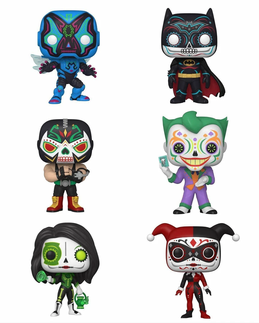 Hobbiestock Collectibles Funko Pop! Heroes: Dia De Los DC Set Of 6 3 Hobbiestock Collectibles Funko Pop! Heroes: Dia De Los DC Set Of 6