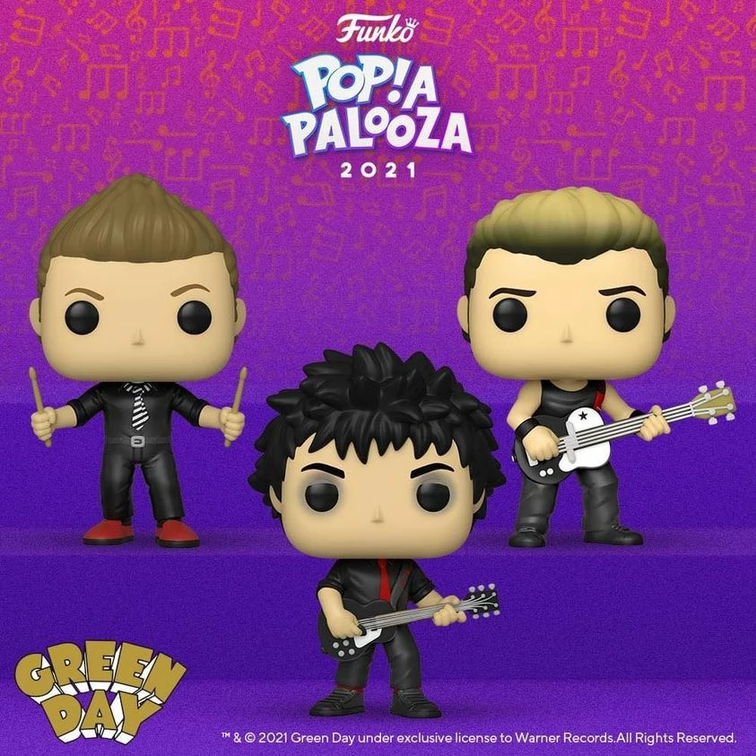 Hobbiestock Collectibles Funko Pop! Rocks: Green Day Set Of 3 3 Hobbiestock Collectibles Funko Pop! Rocks: Green Day Set Of 3