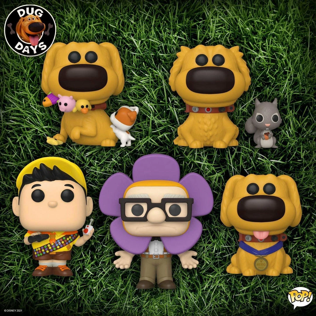 Hobbiestock Collectibles Funko Pop! Disney: Dug Days Set Of 5 3 Hobbiestock Collectibles Funko Pop! Disney: Dug Days Set Of 5
