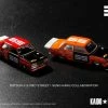 Hobbiestock Collectibles Die Cast Models [ Kaido House X MINI GT ] Datsun 510 Pro Street SK510 Red & Orange (Set)
