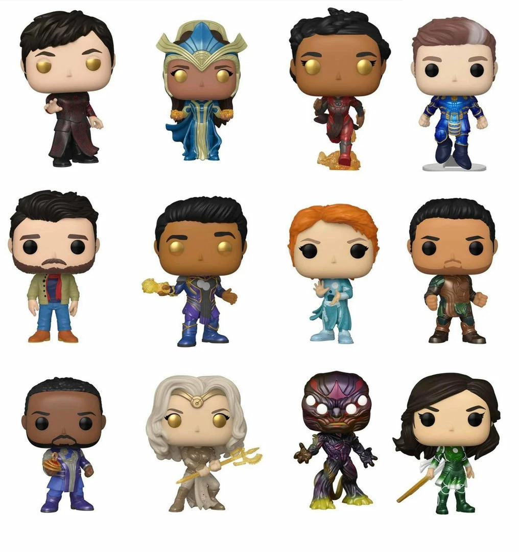 Hobbiestock Collectibles Funko Pop! Marvel: Eternals Set Of 12 3 Hobbiestock Collectibles Funko Pop! Marvel: Eternals Set Of 12