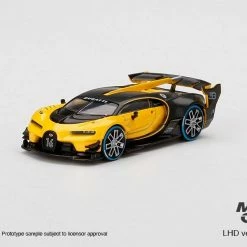 Hobbiestock Collectibles Die Cast Models Mini GT 1/64 Bugatti Vision Gran Turismo Yellow LHD