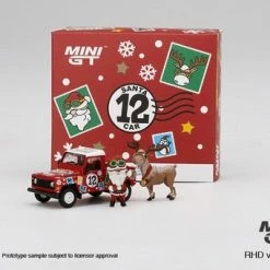 Hobbiestock Collectibles Mini GT 1/64 Land Rover Defender 90 Pick Up 2021 Christmas Edition Limited