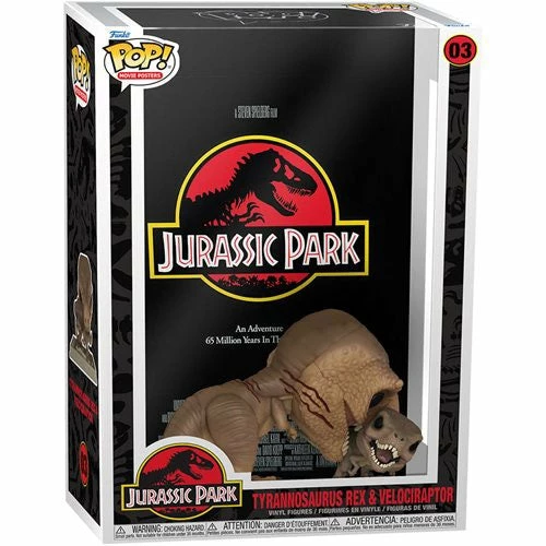 Hobbiestock Collectibles Funko Pop! Movie Poster With Case: Jurassic Park- Tyrannosaurus Rex 6" And Velociraptor 3 Hobbiestock Collectibles Funko Pop! Movie Poster With Case: Jurassic Park- Tyrannosaurus Rex 6" And Velociraptor