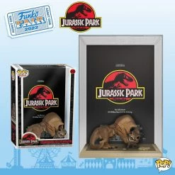 Hobbiestock Collectibles Funko Pop! Movie Poster With Case: Jurassic Park- Tyrannosaurus Rex 6" And Velociraptor