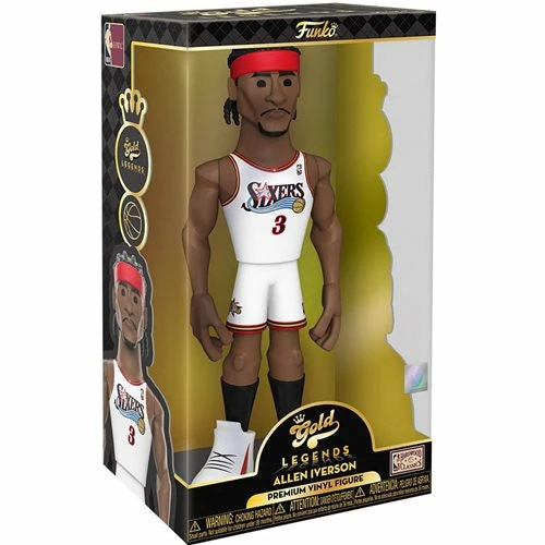 Hobbiestock Collectibles Funko Pop Funko Gold 12" Vinyl: 76ers- Allen Iverson 3 Hobbiestock Collectibles Funko Pop Funko Gold 12" Vinyl: 76ers- Allen Iverson