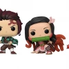 Hobbiestock Collectibles Funko Pop! Animation: Demon Slayer- 2PK Tanjiro & Nezuko (Special Edition)