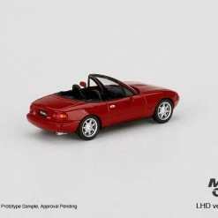 Hobbiestock Collectibles Mini GT 1/64 Mazda Miata MX-5 (NA) Classic Red LHD Die Cast Models