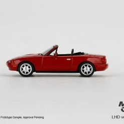 Hobbiestock Collectibles Mini GT 1/64 Mazda Miata MX-5 (NA) Classic Red LHD Die Cast Models