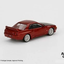 Hobbiestock Collectibles Mini GT 1/64 Nissan GT-R (R32) Red Pearl W/ BBS LM Wheel