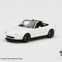 Hobbiestock Collectibles Die Cast Models Mini GT 1/64 Mazda Miata Mx5 NA Tuned Version Classic White