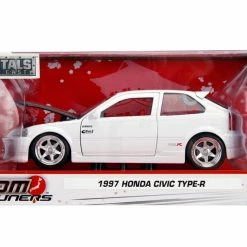 Hobbiestock Collectibles 1:24 JDM – 1997 Honda Civic EK Type R – Glossy White
