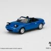 Hobbiestock Collectibles Mini GT 1/64 Mazda Miata MX5 NA Mariner Blue Headlight Up Die Cast Models