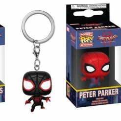 Hobbiestock Collectibles Funko Pop POP Keychain Set: Animated Spider-Man - Spider-Man & S-M Miles
