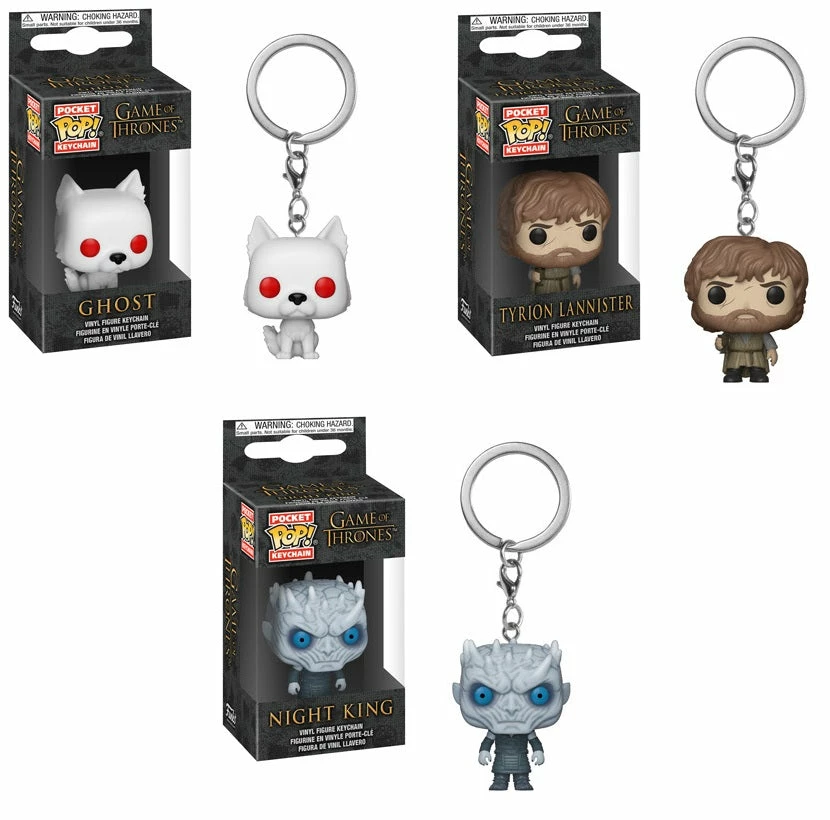 Hobbiestock Collectibles POP Keychain: GOT - S9 - Ghost, Tyrion Lannister & Night King (set) 3 Hobbiestock Collectibles POP Keychain: GOT - S9 - Ghost, Tyrion Lannister & Night King (set)