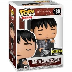 Hobbiestock Collectibles Pop! Elvis Presley 1968 Diamond Glitter Entertainment Earth Exclusive