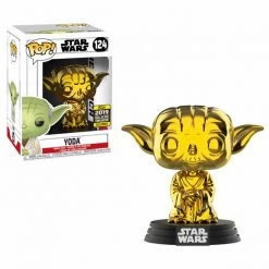 Hobbiestock Collectibles Star Wars 2019 Shared Exclusive: Yoda Gold Chrome Funko Pop