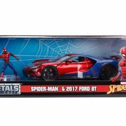 Hobbiestock Collectibles 1/24 Hollywood Rides 2017 Ford GT W/ Spiderman Figure Die Cast Models