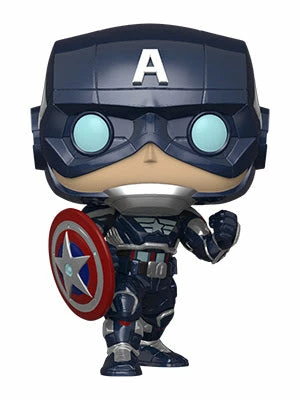 Hobbiestock Collectibles POP Marvel: Avengers Game - Captain America (Stark Tech Suit) Funko Pop 3 Hobbiestock Collectibles POP Marvel: Avengers Game - Captain America (Stark Tech Suit) Funko Pop