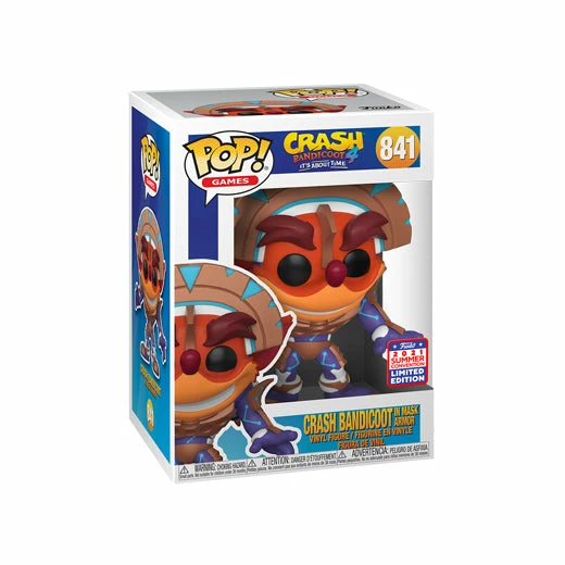 Hobbiestock Collectibles Funkon 2021 Shared Exclusive: Pop! Games - Crash Bandicoot In Mask Armor Funko Pop 3 Hobbiestock Collectibles Funkon 2021 Shared Exclusive: Pop! Games - Crash Bandicoot In Mask Armor Funko Pop