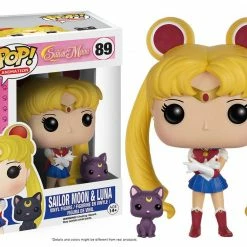Hobbiestock Collectibles Pop Animation: Sailor Moon - Sailor Moon W/ Luna Funko Pop