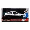 Hobbiestock Collectibles Hollywood Rides 1:24 DieCast Vehicle - 1986 Toyota Trueno AE86 W/Takumi Figure