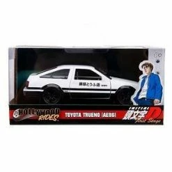 Hobbiestock Collectibles Hollywood Rides 1:24 DieCast Vehicle - 1986 Toyota Trueno AE86 W/Takumi Figure