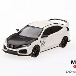 Hobbiestock Collectibles Die Cast Models 1/64 Honda Civic Type R (FK8) Championship White W/ Carbon Kit & TE37 Wheel LHD