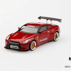 Hobbiestock Collectibles 1/64 Pandem Nissan GT-R R35 GT Wing Lava Red (RHD) Die Cast Models