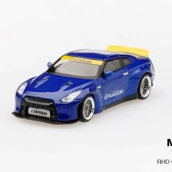 Hobbiestock Collectibles 1/64 Pandem Nissan GT-R R35 Ducktail Velocity Blue (LHD