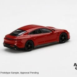 Hobbiestock Collectibles Mini Gt 1/64 Porsche Taycan Turbo S Carmine Red