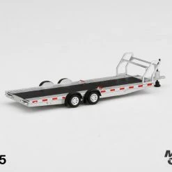Hobbiestock Collectibles Mini GT 1/64 Car Hauler Trailer Type A Silver