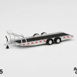 Hobbiestock Collectibles Mini GT 1/64 Car Hauler Trailer Type A Silver