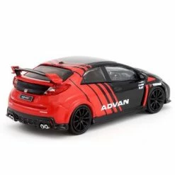 Hobbiestock Collectibles 1/64 Hobby64 - Honda Civic Type R FK2 Advan Livery With Racing Wheels