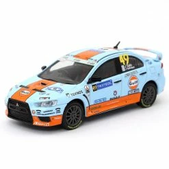 Hobbiestock Collectibles 1:64 Mitsubishi Lancer Evolution X Gulf Racing #49 Die Cast Models
