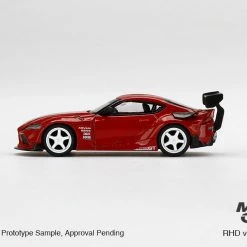 Hobbiestock Collectibles Mini GT 1/64 HKS Toyota GR Supra Renaissance Red (RHD)