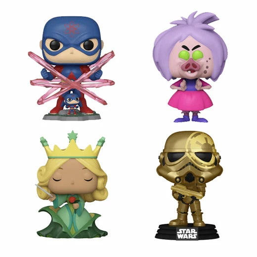 Hobbiestock Collectibles Funko Pop! 2021 WonderCon Shared Exclusive (Set Of 4) 3 Hobbiestock Collectibles Funko Pop! 2021 WonderCon Shared Exclusive (Set Of 4)